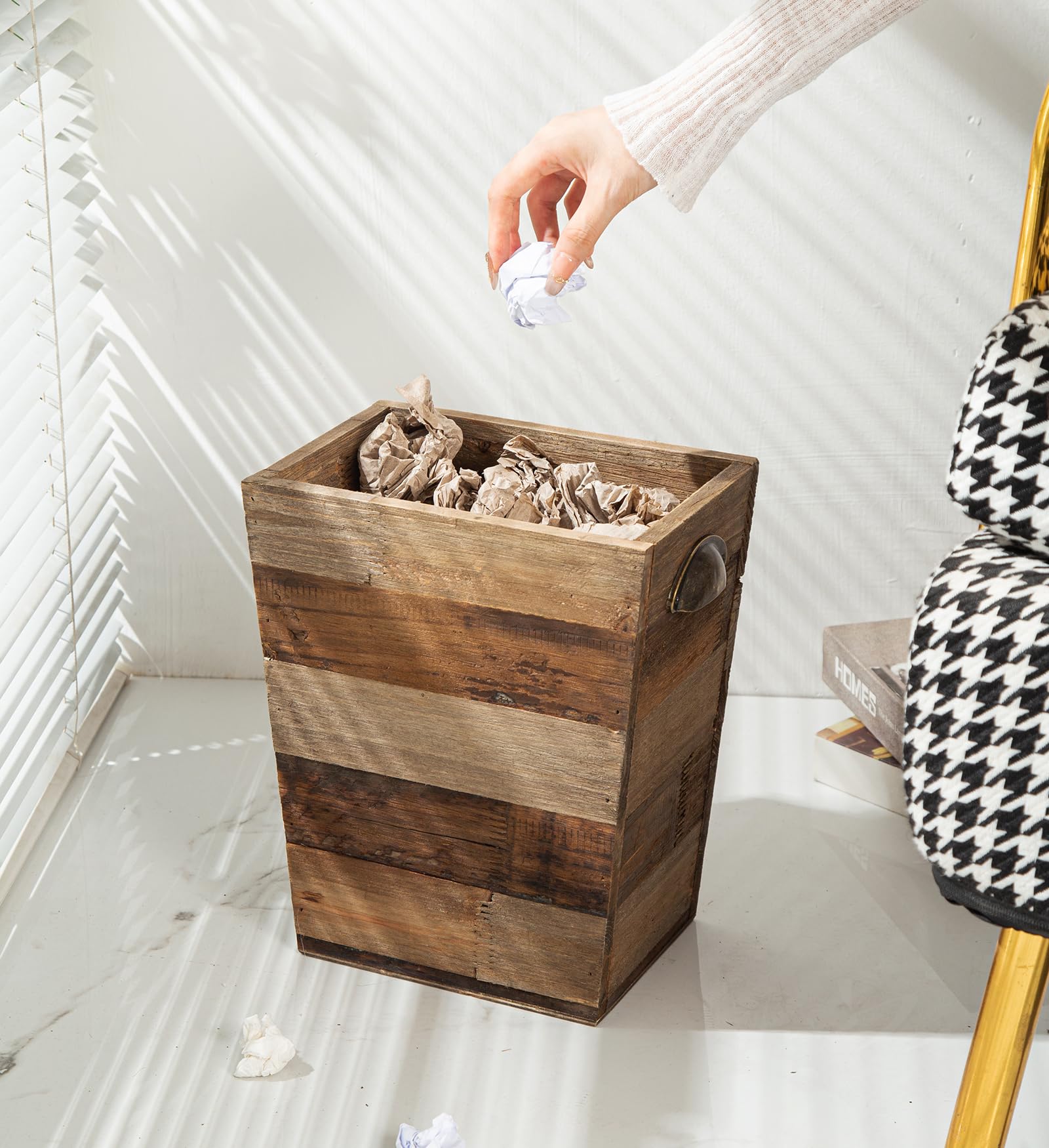 TIMRIS rectangle waste basket ideal for small spaces