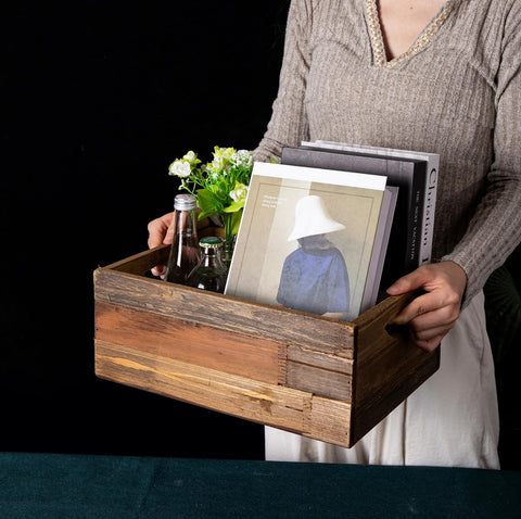 TIMRIS small crate ideal for organizing vanity items or desk supplies