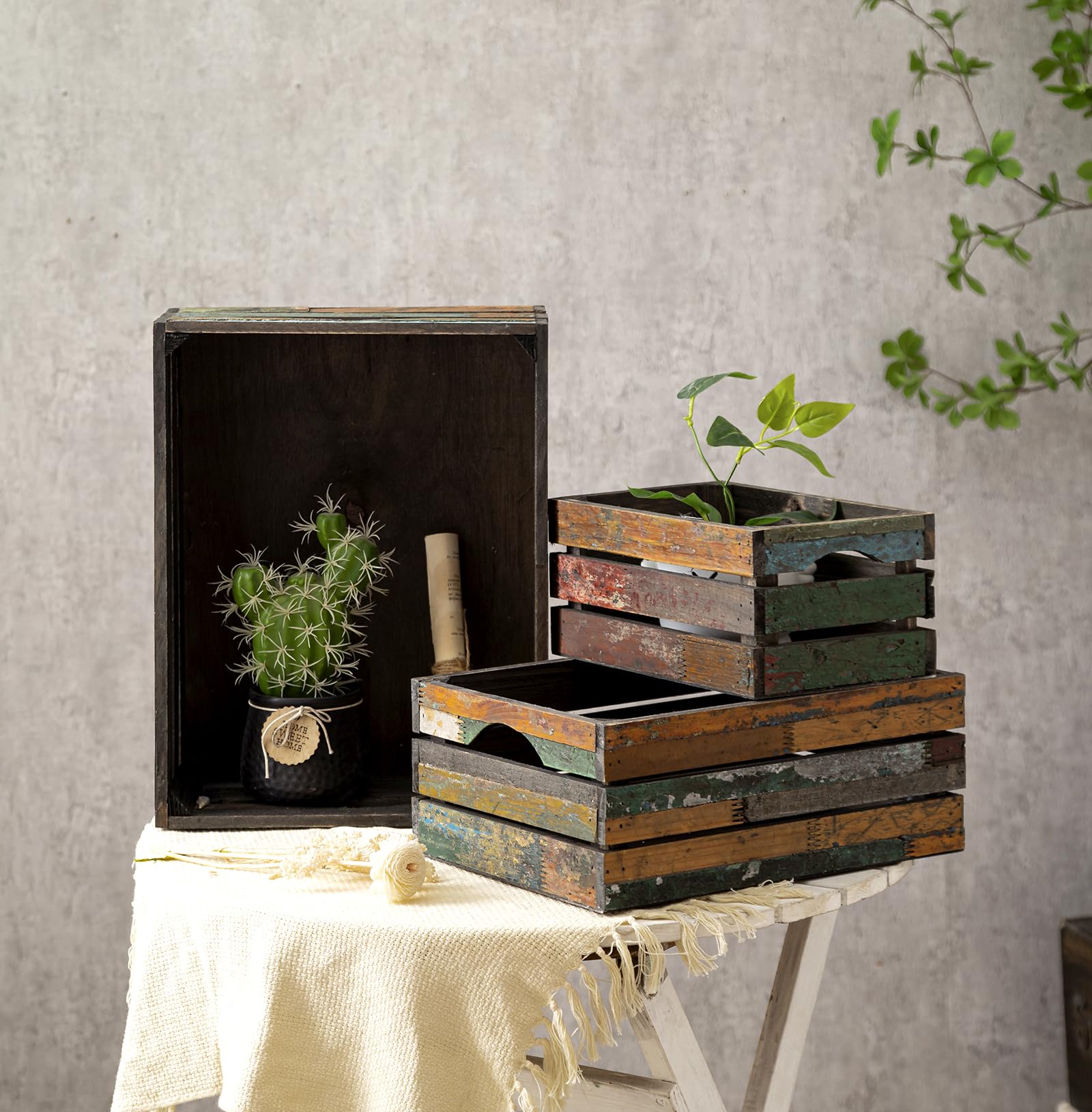 TIMRIS small crate for compact organizing on desks or countertops.