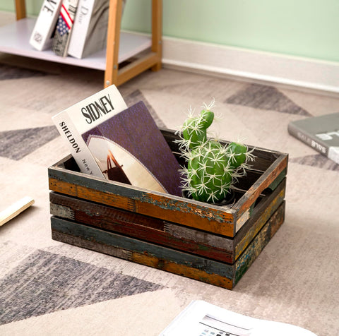 TIMRIS stackable crates save space while keeping essentials accessible.