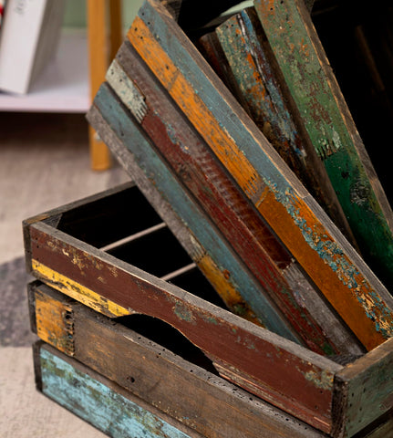TIMRIS wooden containers perfect for toy organization and decor.