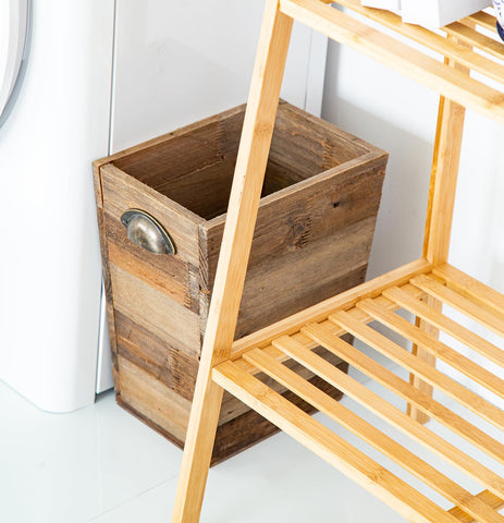 TIMRIS wood waste bin for office organization