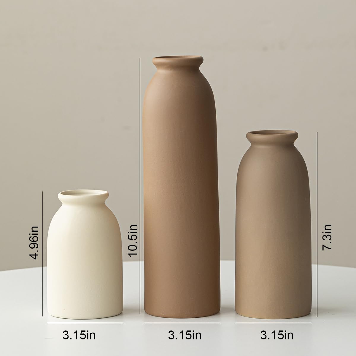TINCTOTNIC pampas grass display with these vases offers soft, airy decor