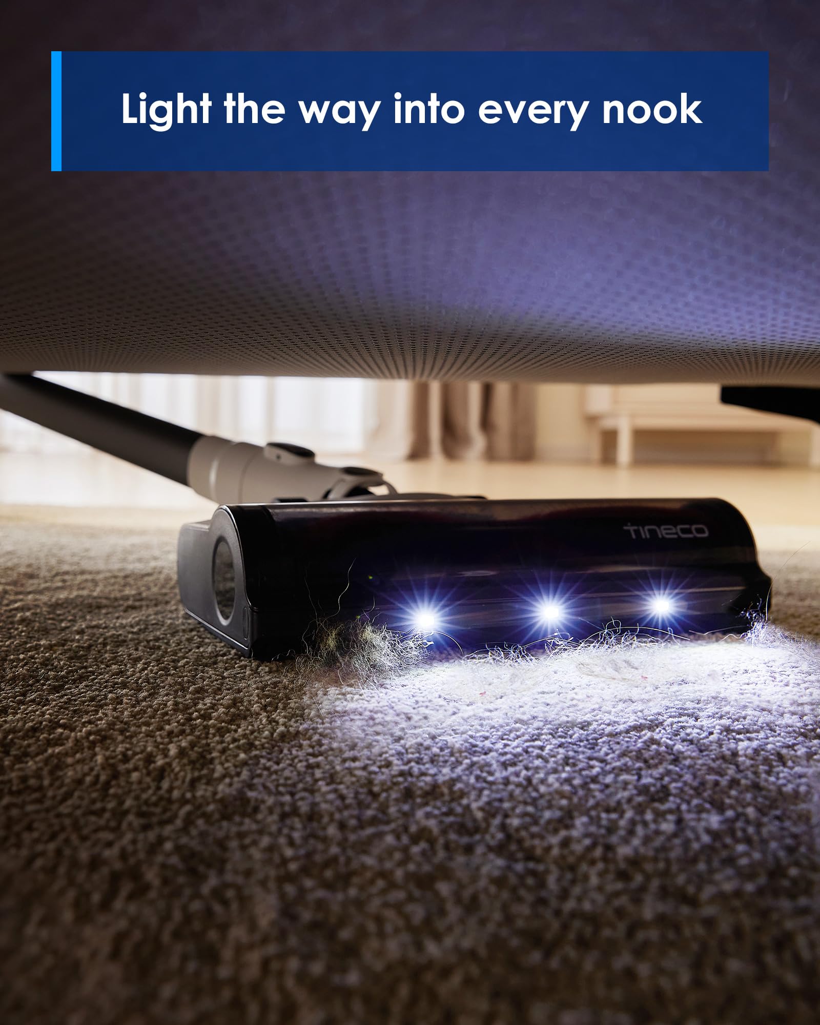 Tineco A30S PureCyclone Technology maintains steady suction through dust separation.