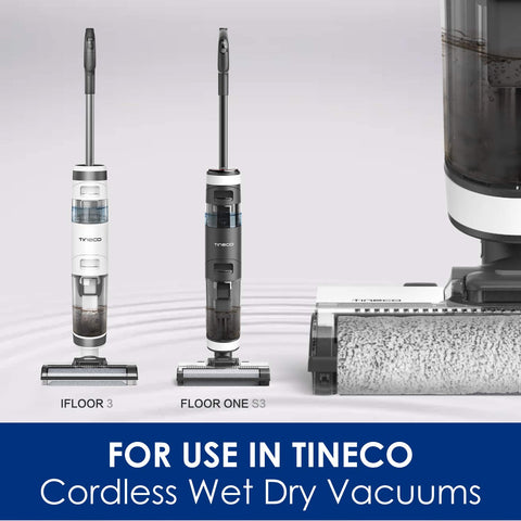 Tineco brush roller set close-up highlighting dual rollers for thorough pickup.