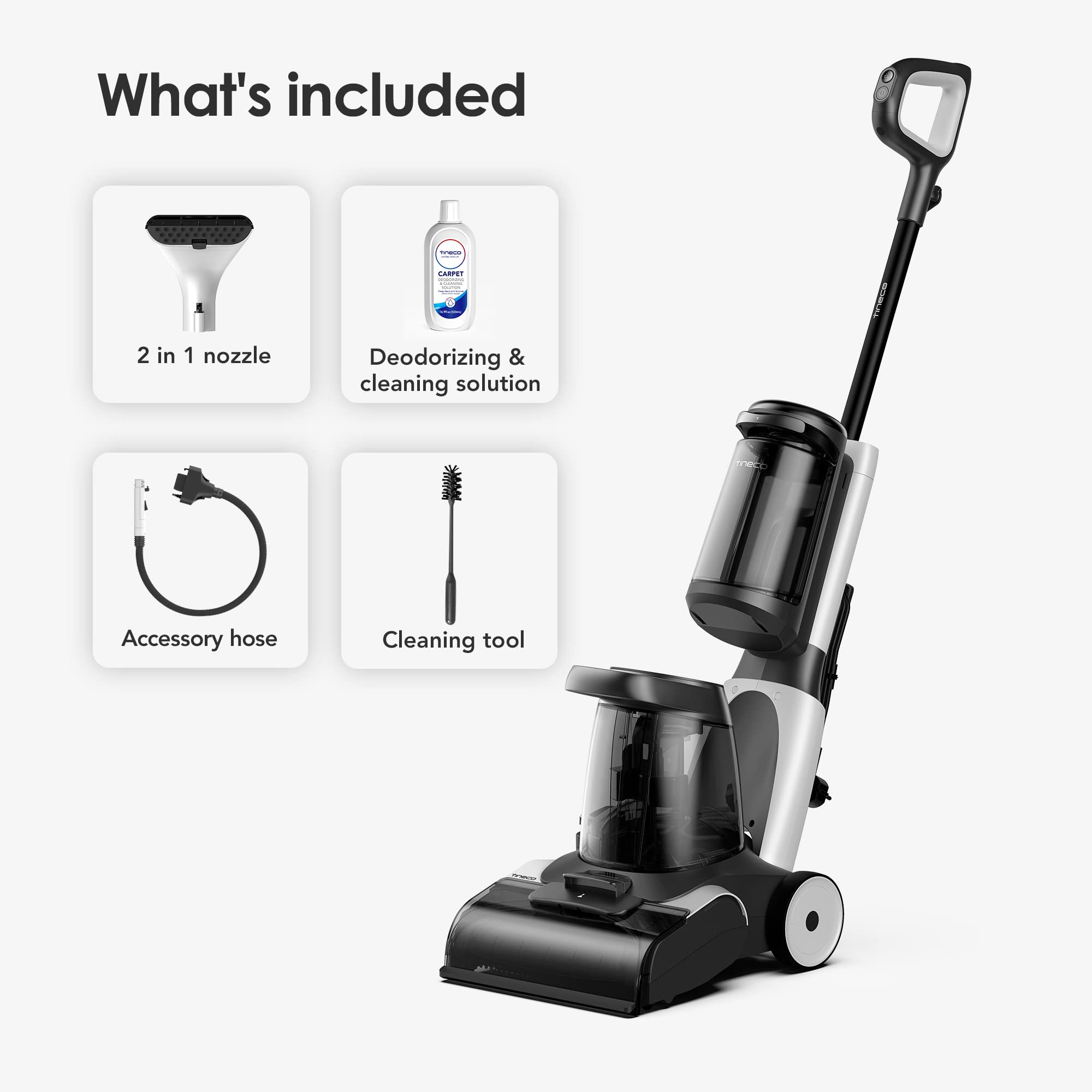 Tineco Carpet One versatile attachments enabling broader cleaning tasks
