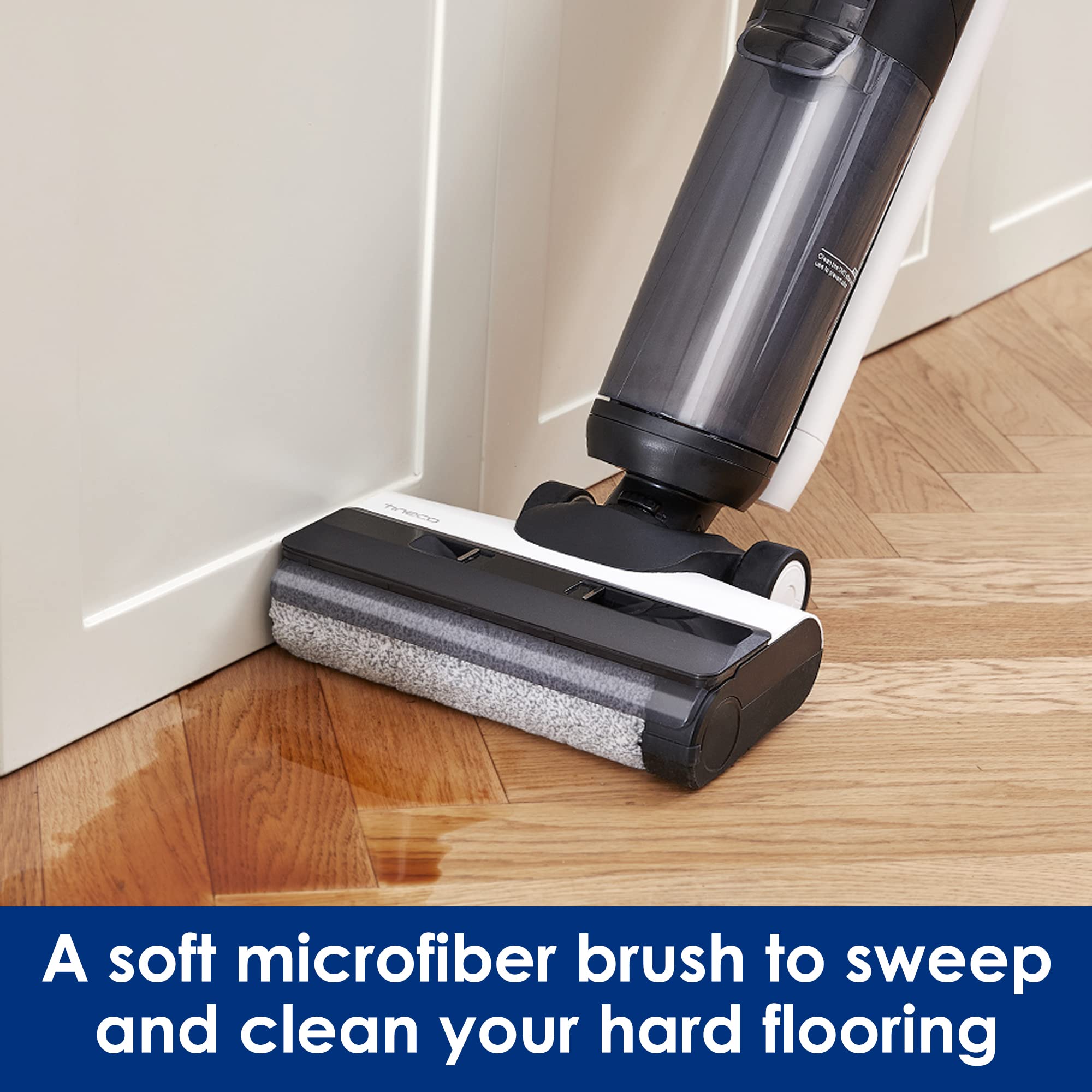 Tineco detachable rinseable parts for simple post use cleaning and upkeep.