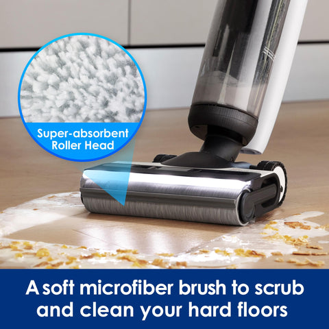 Tineco Floor One Switch S7 brush roller close-up for thorough debris pickup