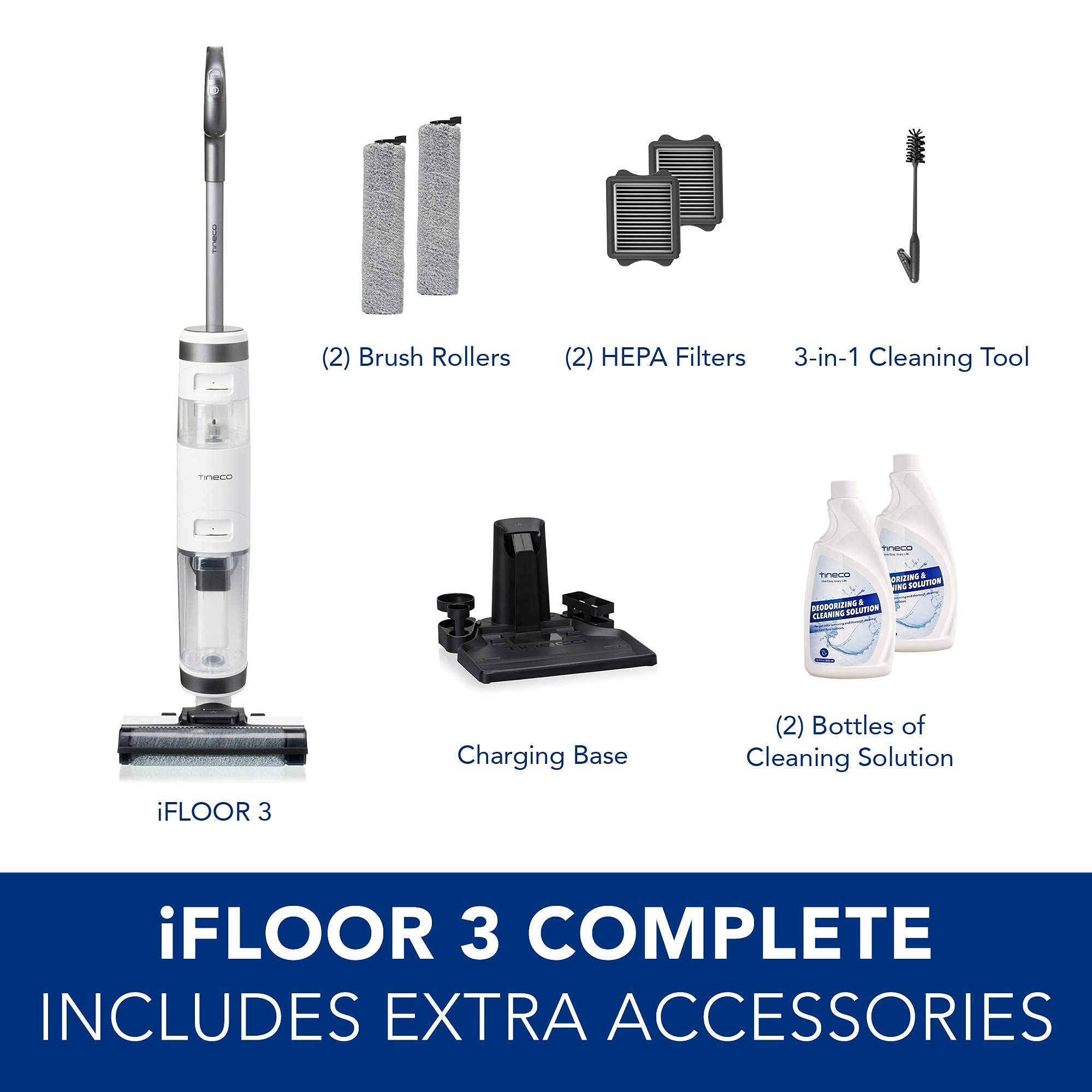 Tineco iFloor 3 cordless operation for flexible cleaning anywhere.