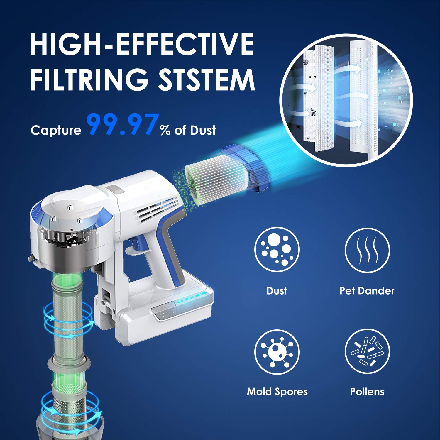 Tineco pre-filter cleaning tool recommended to maintain peak airflow.