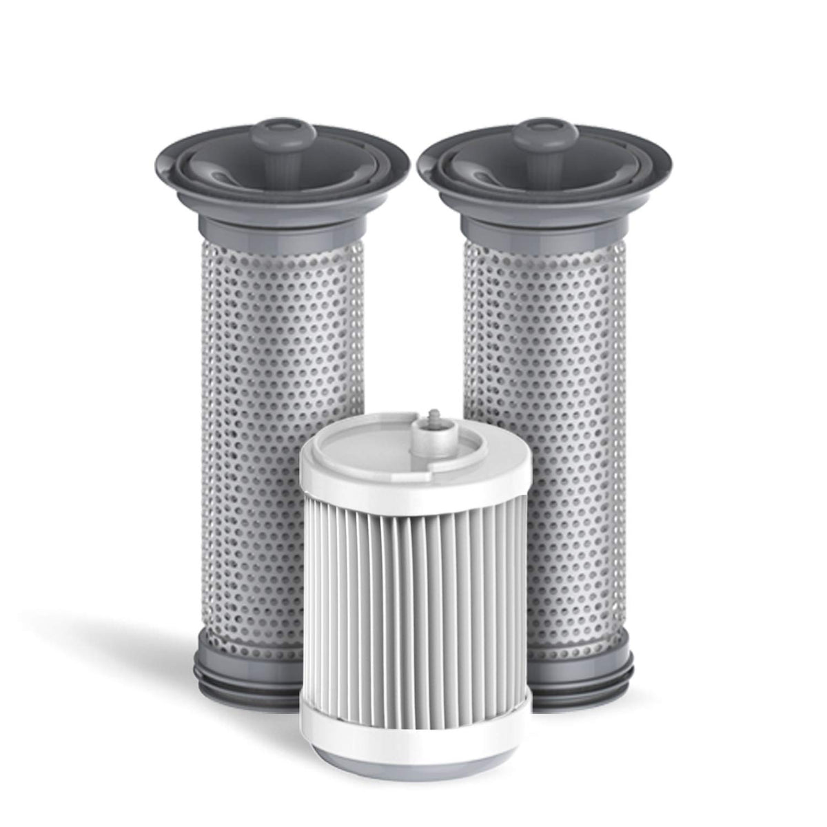 Tineco replacement filter kit with two pre-filters and HEPA filter for lasting suction.