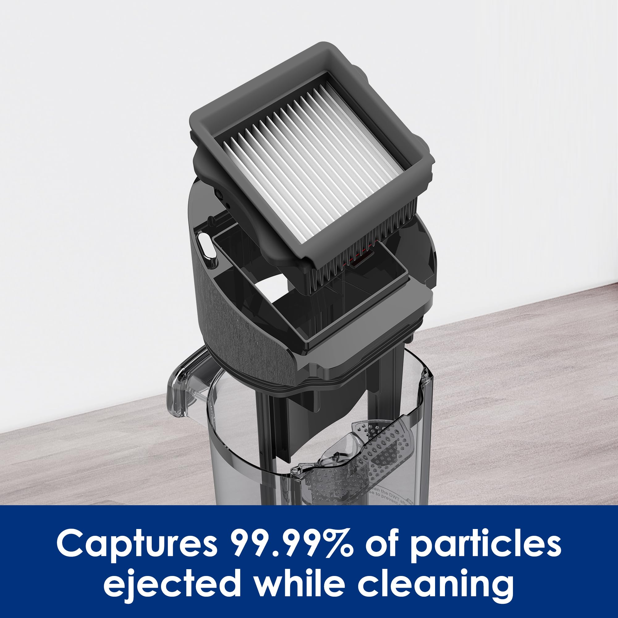 Tineco S7 Artist compatibility roller supports versatile vacuuming on stairs and surfaces.