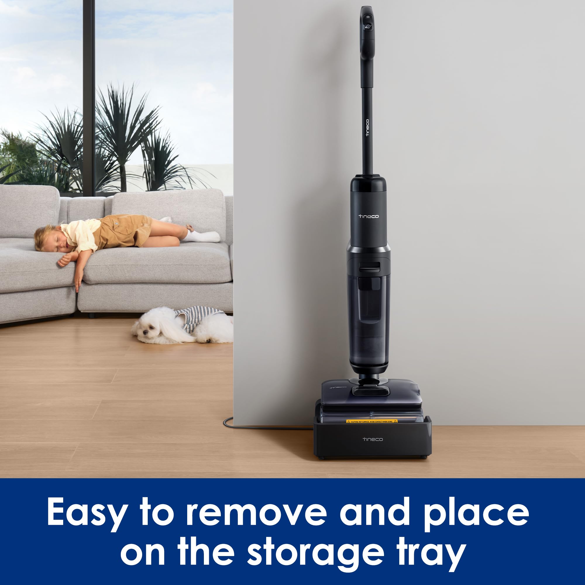 Tineco Stretch S6 soft roller head delivers gentle yet thorough debris pickup.