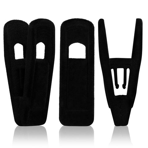Tinfol velvet hanger clips pack closeup showing strong grip for secure garments.