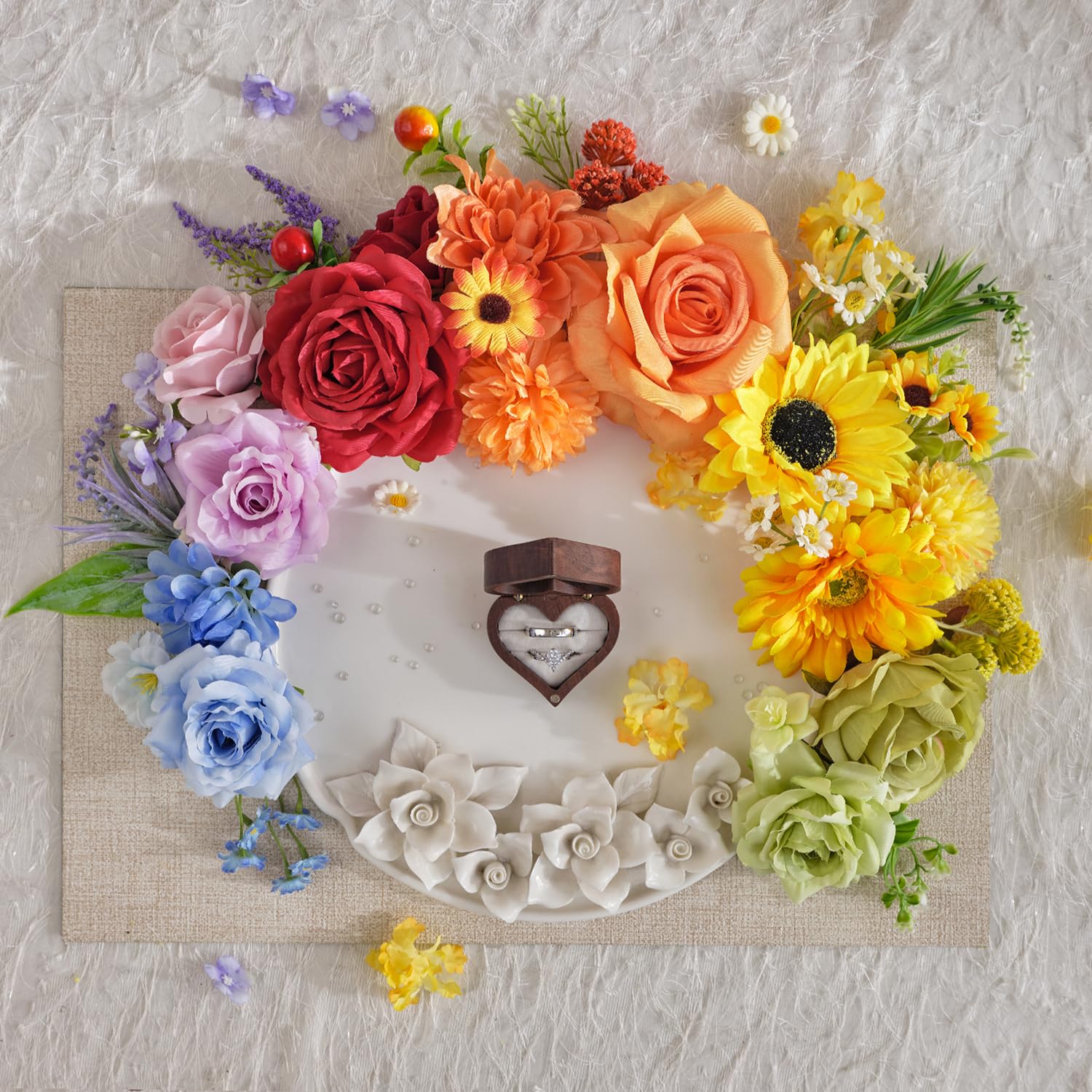 TINGE TIME cherry blossom and camellia for delicate, romantic touches
