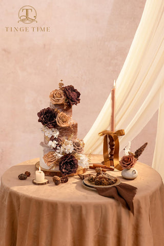 TINGE TIME mocha brown multi-petaled peonies for lush bouquets
