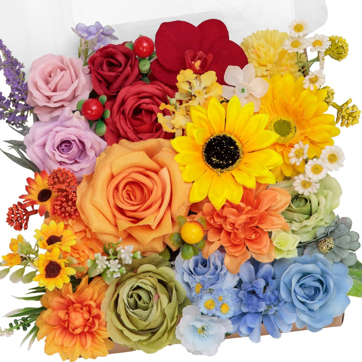 TINGE TIME artificial flowers with peonies and dahlia for elegant, maintenance-free centerpieces