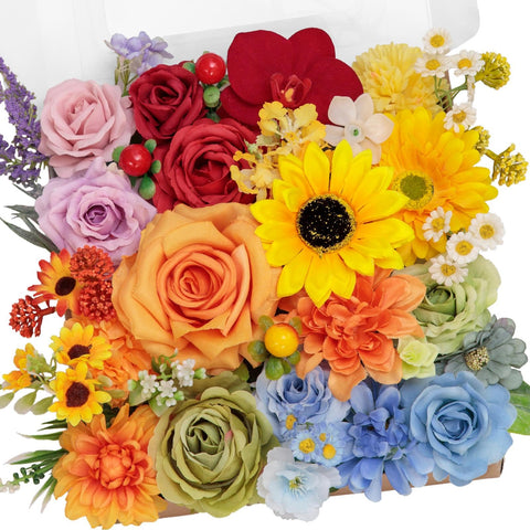 TINGE TIME artificial flowers with peonies and dahlia for elegant, maintenance-free centerpieces