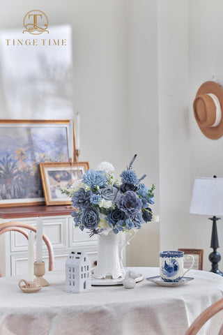 TINGE TIME champagne chrysanthemum; reusable year-round for stylish displays.