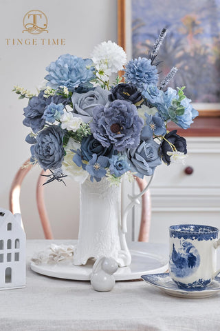 TINGE TIME daisy, hydrangea, sunflower trio; bright centerpieces with DIY flair.