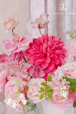 TINGE TIME low-maintenance flowers stay fresh-looking year-round.
