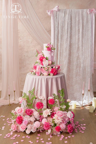 TINGE TIME mixed silk and foam roses for versatile home decor.