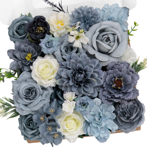 TINGE TIME peonies and dahlias bouquet; lifelike texture for elegant home decor.