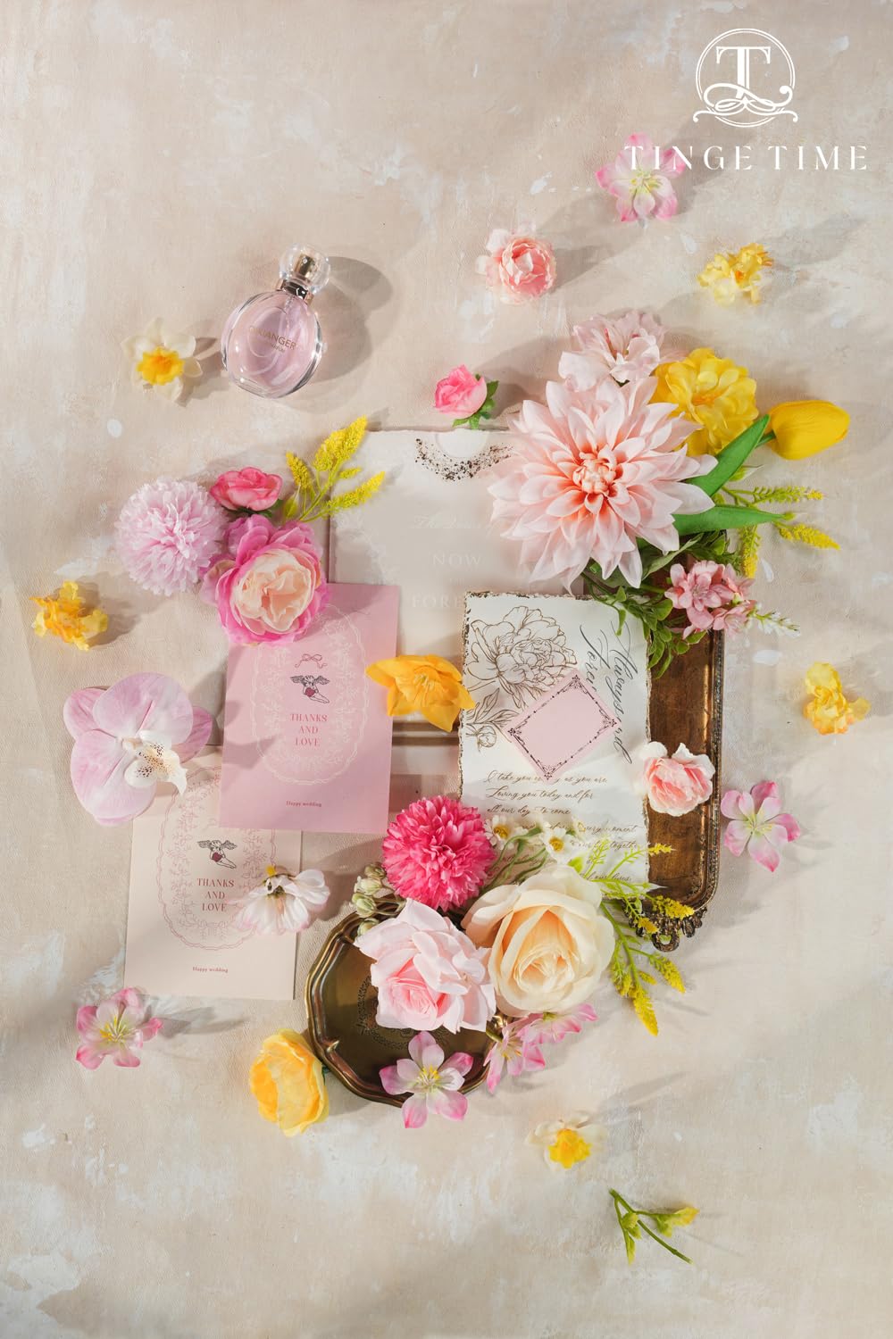 TINGE TIME wedding bouquet ideas kit for elegant DIY arrangements.