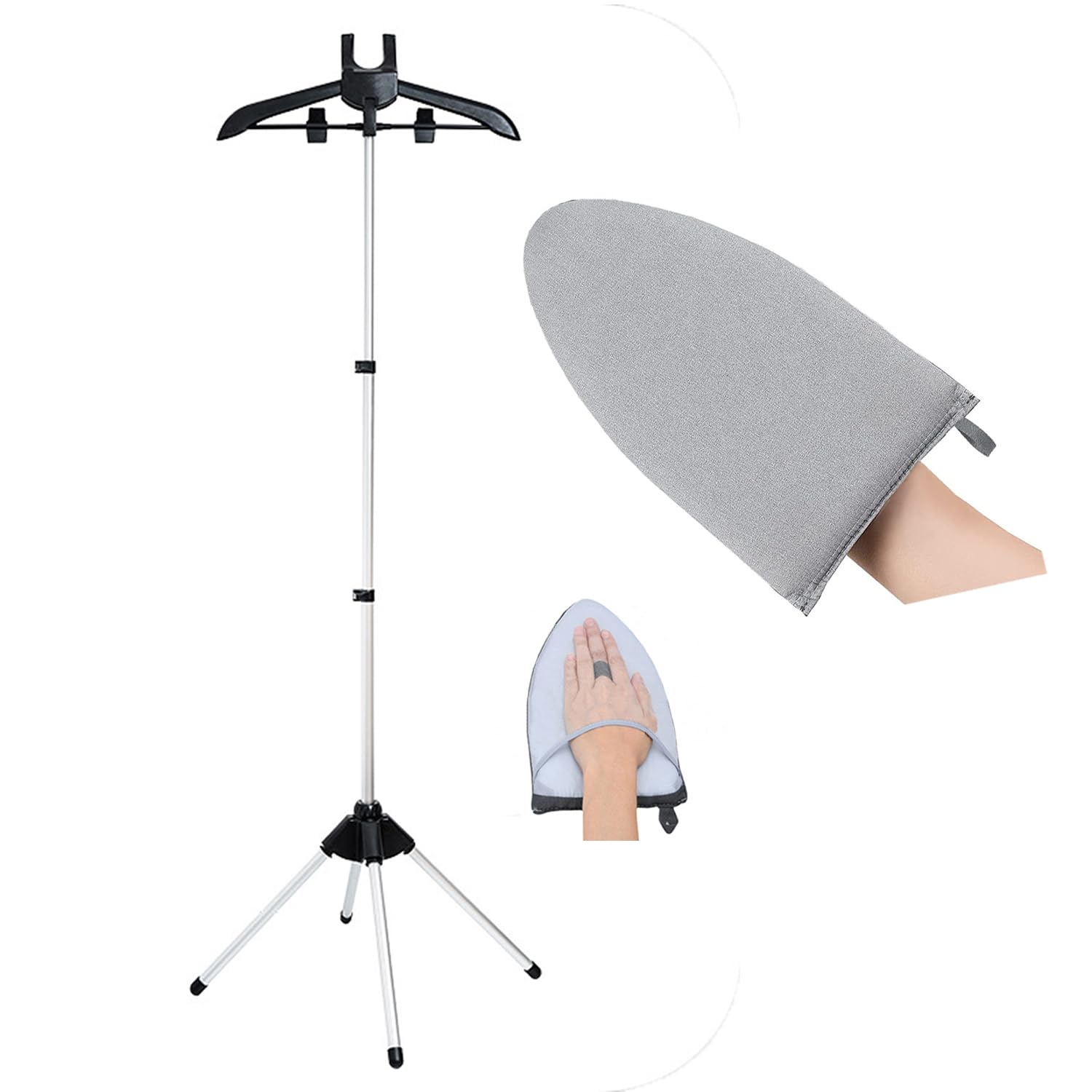 Tingtio clothes steamer stand shown for efficient vertical steaming