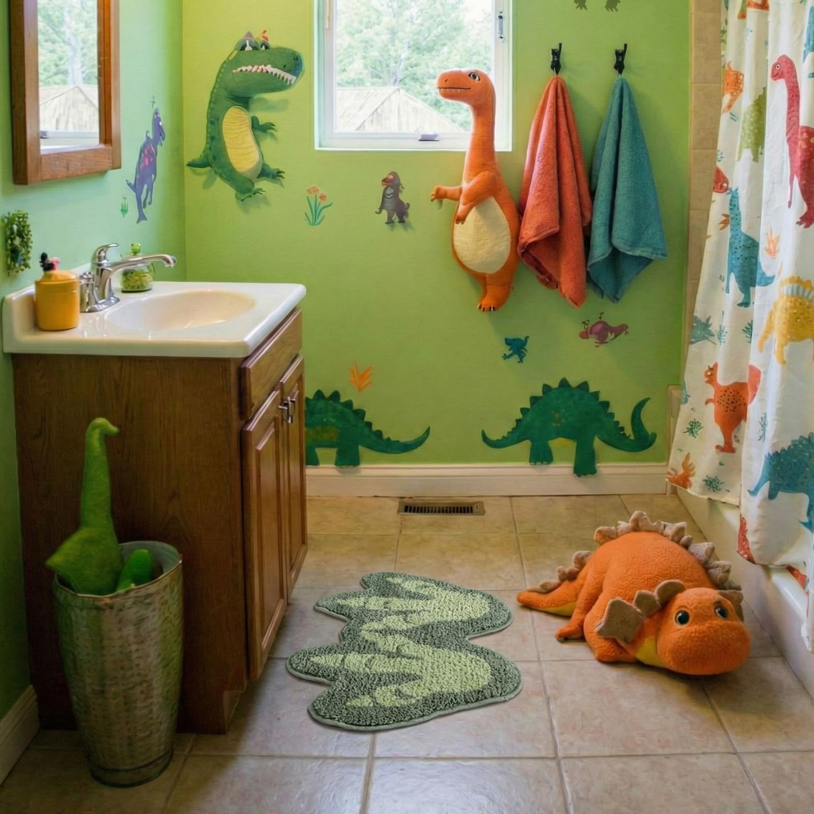 Tinideya 24x16 inch size fits compact bathrooms or bedrooms neatly