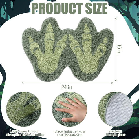 Tinideya non-slip backing ensures safety on wet floors in bathrooms and sinks