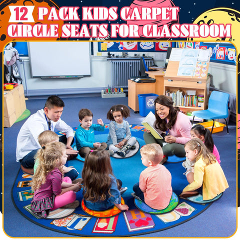 Tinideya playroom rugs: easy storage and versatile use in family spaces and classrooms.