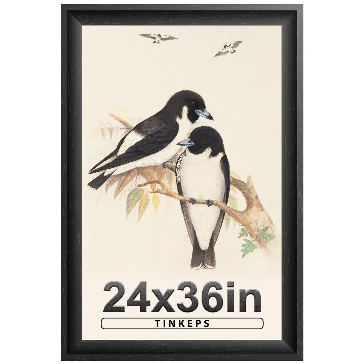 Tinkeps 24x36 poster frame with curved edges enhances wall decor and versatility