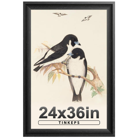 Tinkeps 24x36 poster frame with curved edges enhances wall decor and versatility
