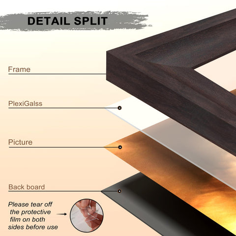 Tinkeps black backboard offers a clean contrast behind your art.