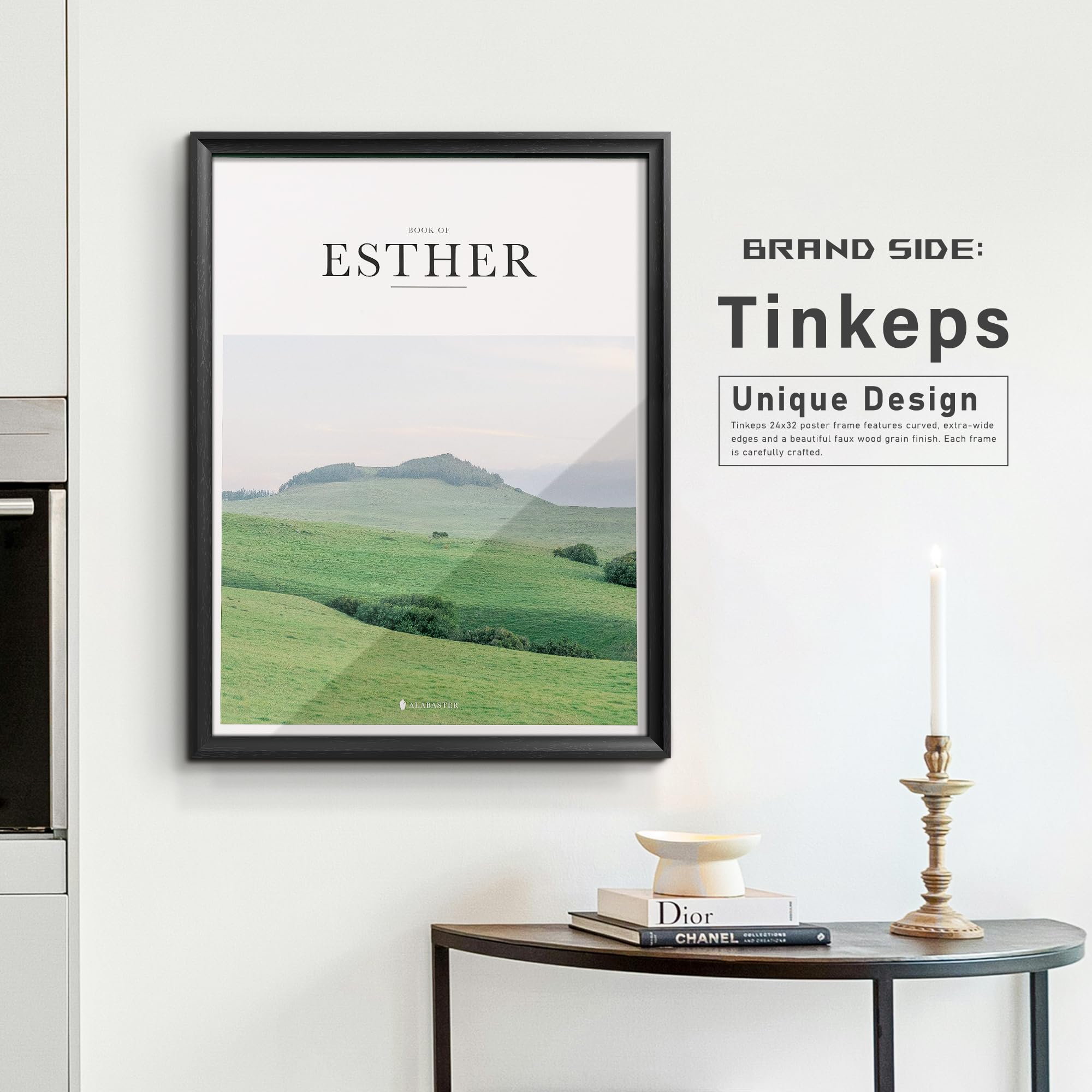 Tinkeps pre-installed hanging hardware enables quick setup
