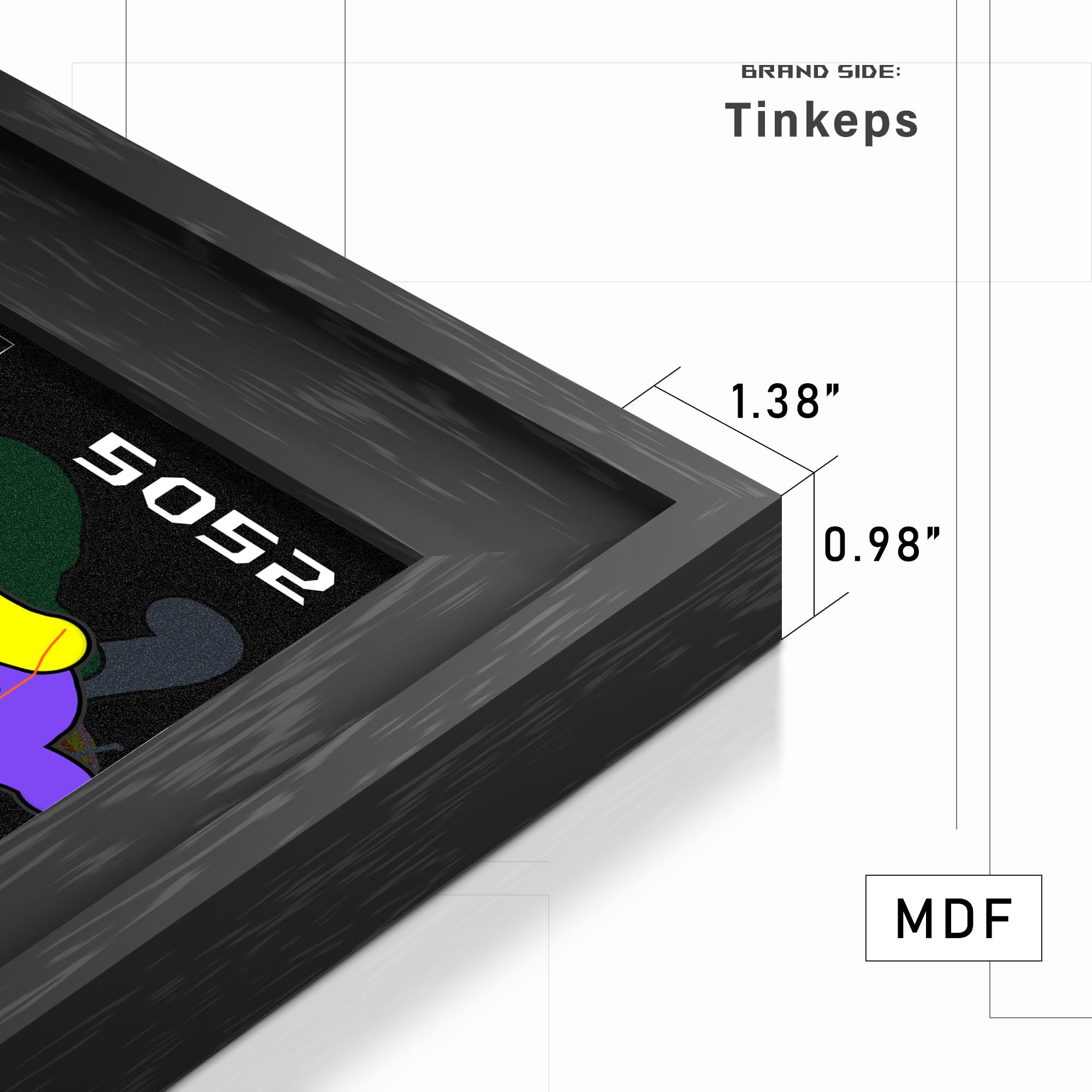 Tinkeps plexiglass front protects prints while keeping visibility clear