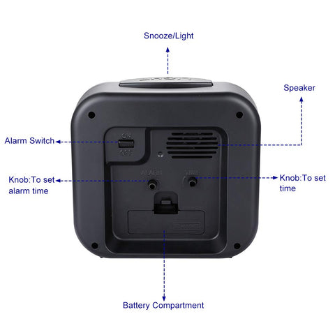 Tinload top snooze and manual light button for on-demand visibility