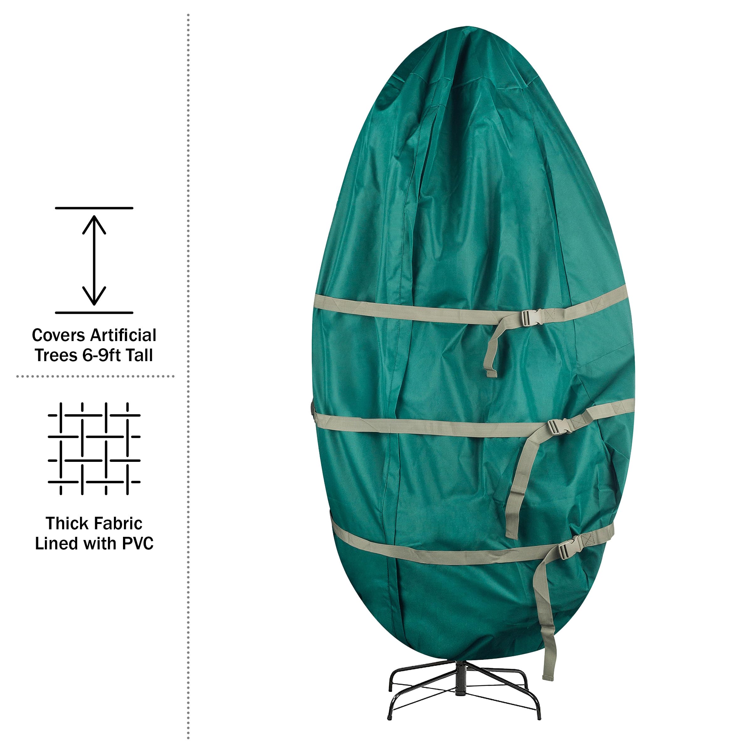 Tiny Tim Totes canvas cover with buckles protects from dust and moisture.