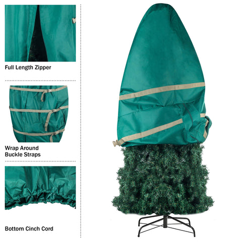 Tiny Tim Totes full-length zipper enables easy drape and removal.