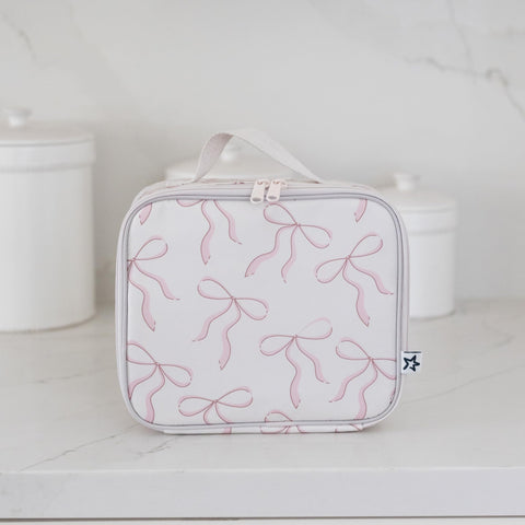 Tiny Twinkle lunch box mesh utensils pocket in action showcasing pack-and-go convenience.