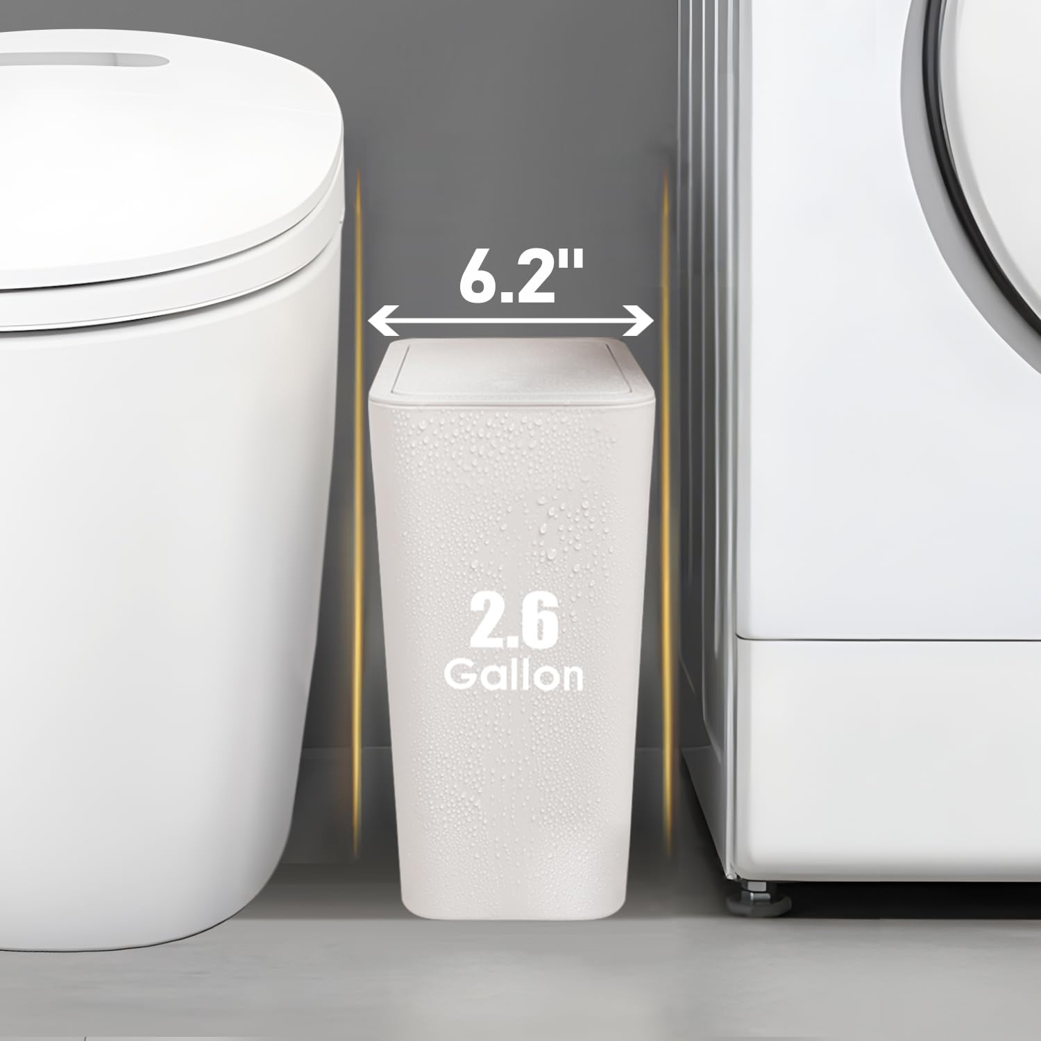 TIPGO white 2-pack keeps kitchens organized and convenient for daily disposal.