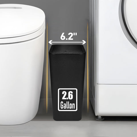 TIPGO slim design trash can fits tight corners and small spaces