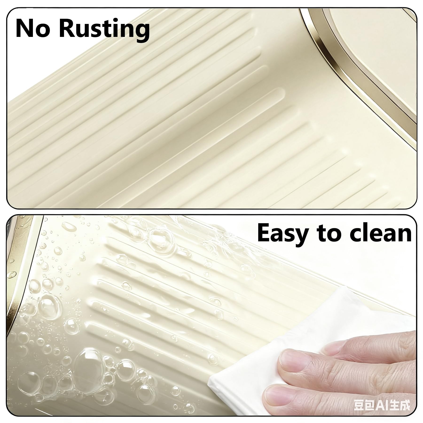 TIPGO easy-clean inner bucket resists leaks and wipes clean
