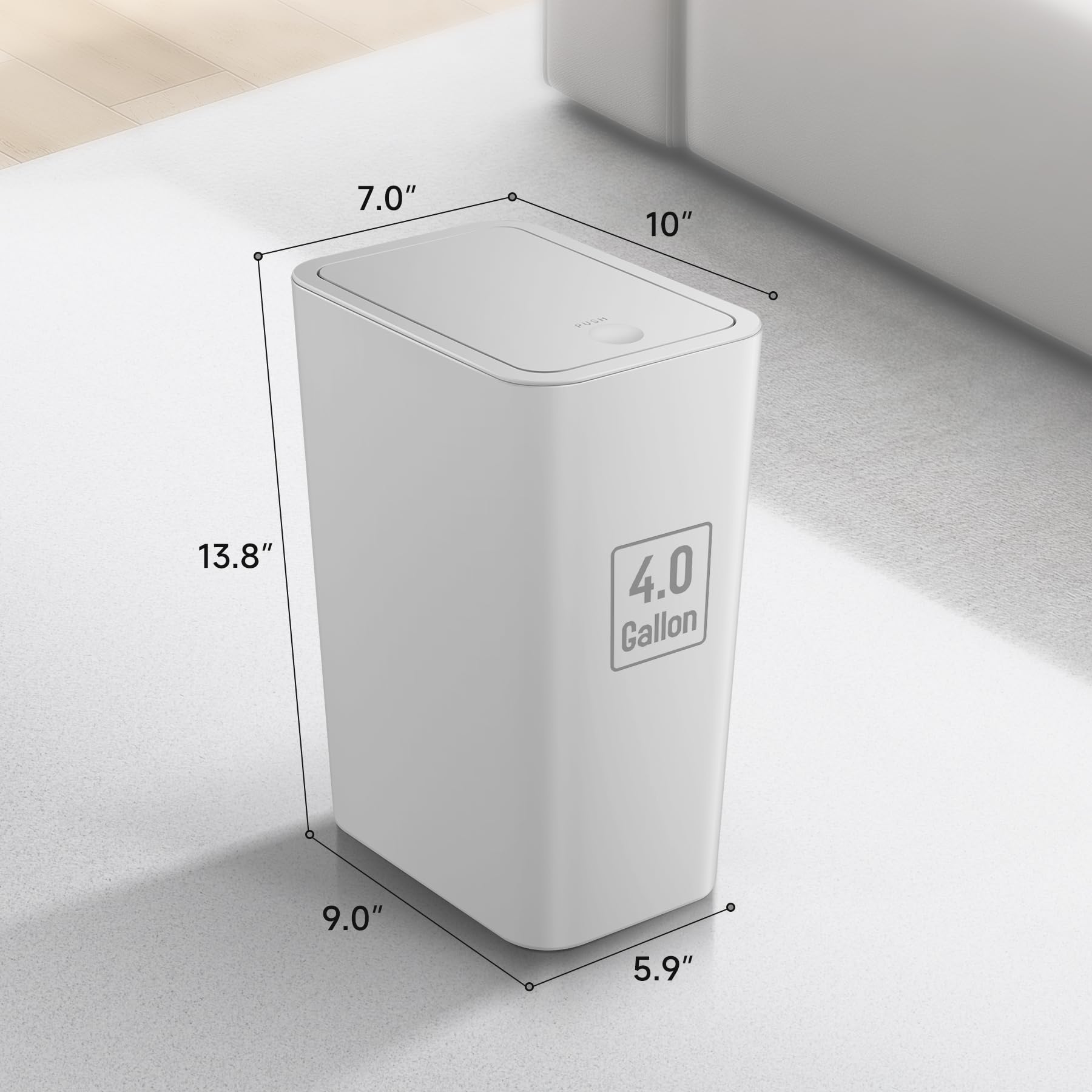 TIPGO odor-control design keeps rooms fresh between cleanups.