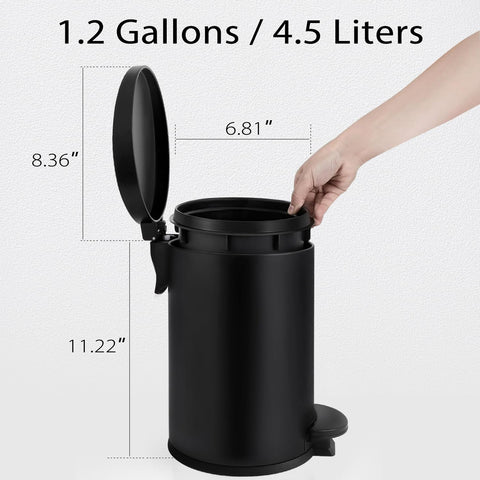TIPGO trash can lid with odor seal helps keep rooms fresh.