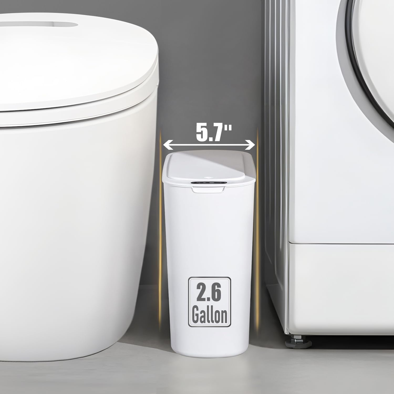 TIPGO odor-control lid seals the mouth to contain smells in any room