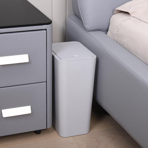 TIPGO pop-up lid trash can eases disposal.