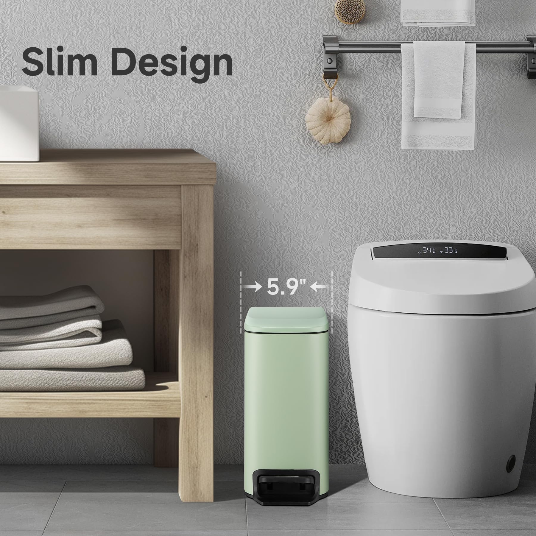 TIPGO removable inner bucket enables easy cleaning and waste disposal.
