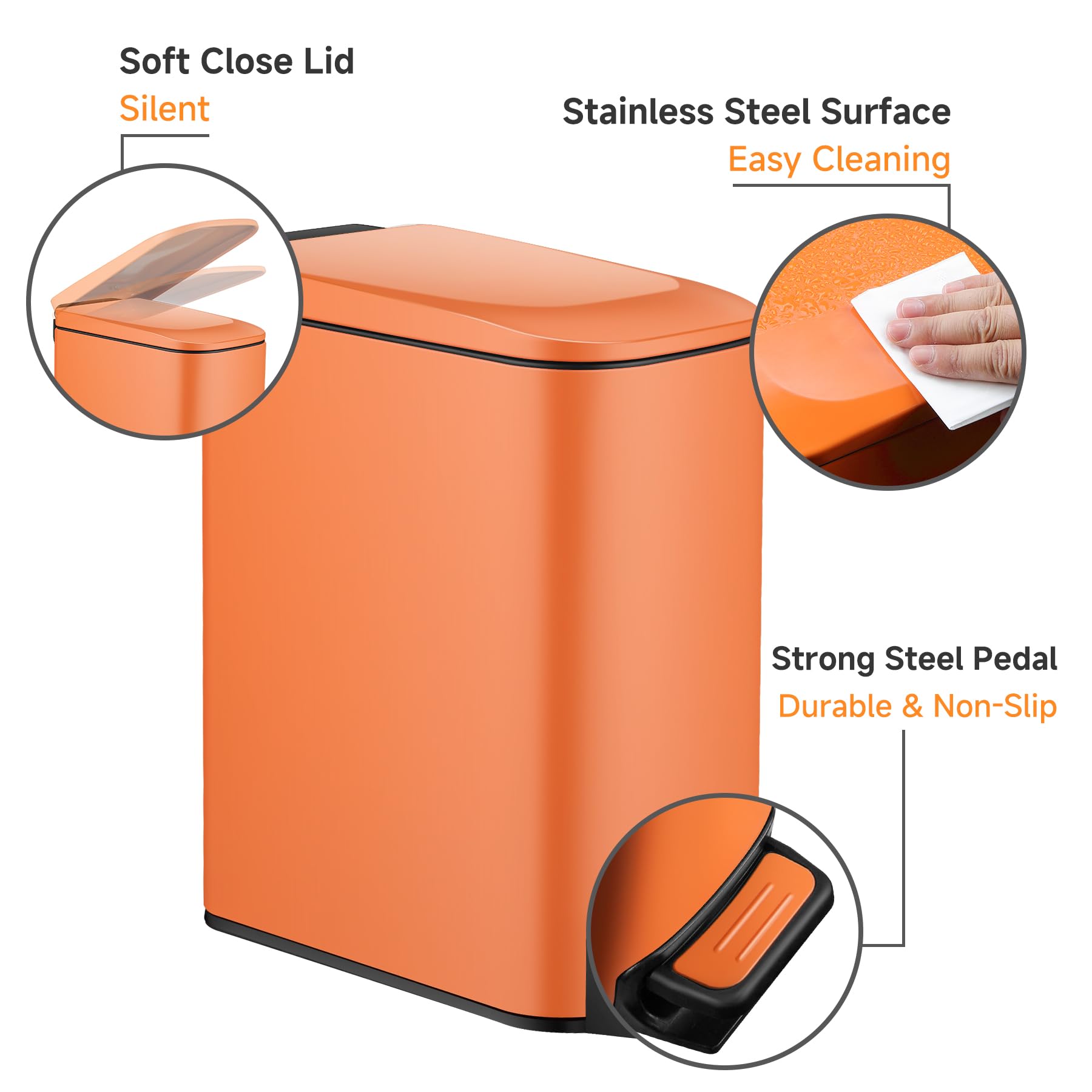 TIPGO slim design saves space in corners and tight cabinets.